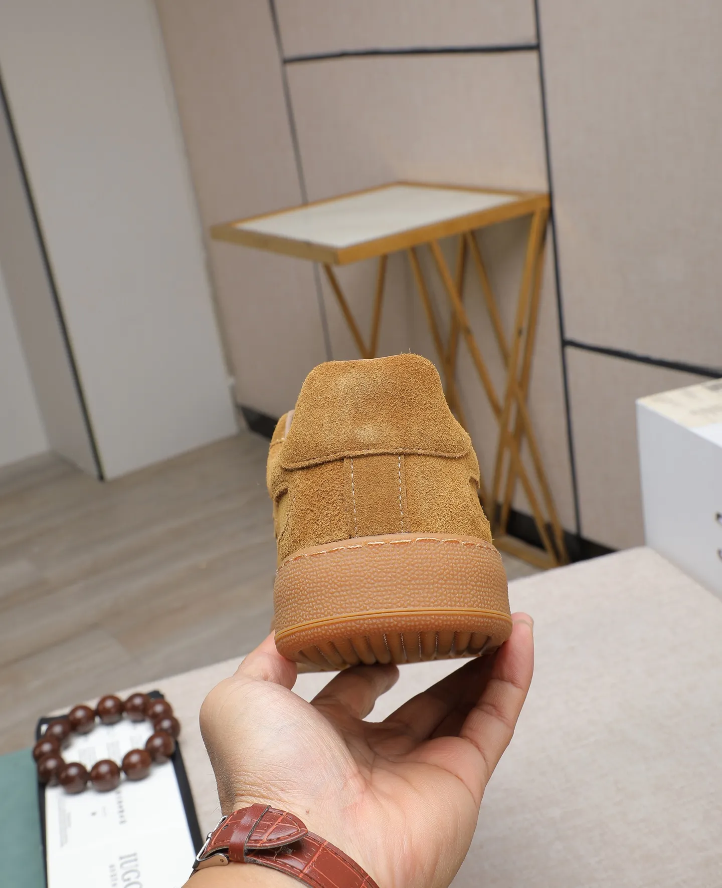Men's shoes 💰540 IUGGI new retro presbyopia men's shoes, casual and versatile, full of high-end sense, fashionable, luxury and personalized style, joint style, retro presbyopia factor, full of handsome style, first layer suede cowhide, lining wool, rubber outsole, light and non-slip size: 39-44